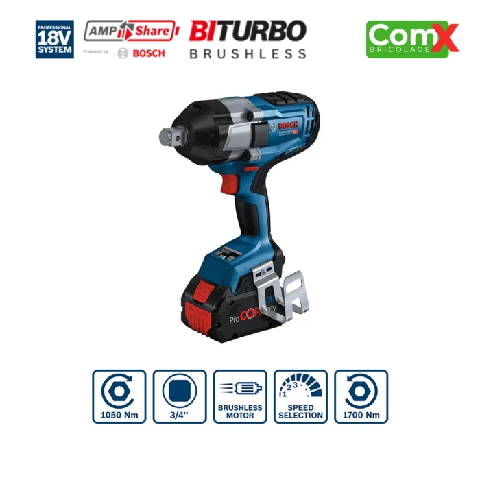 Boulonneuse 18V BOSCH GDS 18V-1050 H