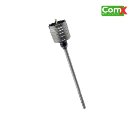 Couronne-trépan Bosch SDS max-9 - 68mm, idéale pour la découpe de trous profonds lors de l'installation de boîtiers électriques, avec des dents en carbure asymétriques pour un perçage rapide et silencieux.