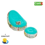Canapés + Pouf Gonflable – Confort, Style et Mobilité
