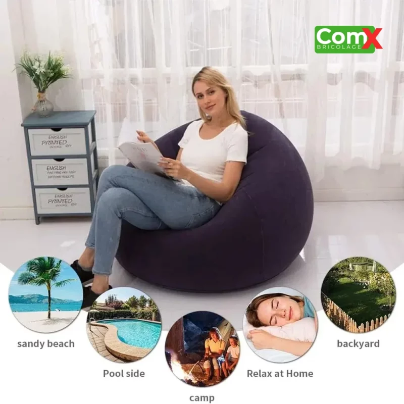 Fauteuil Gonflable Sphérique ± pompe a air gratuit